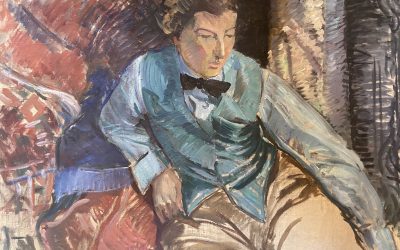 Marietta Reclining – Blue Waistcoat