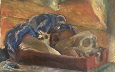 Monkey Skull Still Life