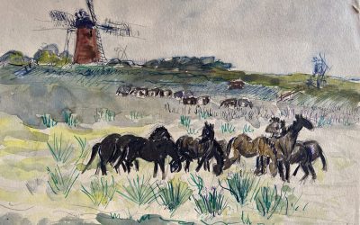 Horses at Horsey – 1919